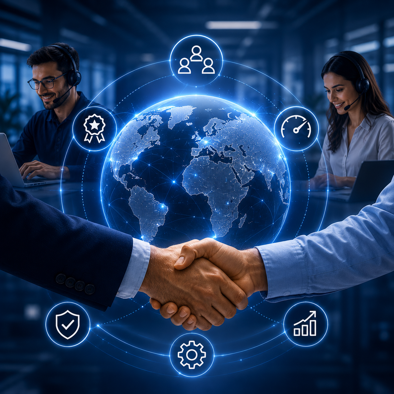 Visionex IT outsourcing with multilingual teams, governance, security and performance