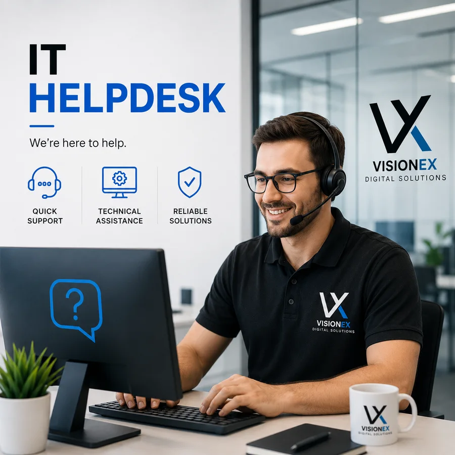 Outsourced IT Support & Helpdesk Visionex - premium outsourced IT service