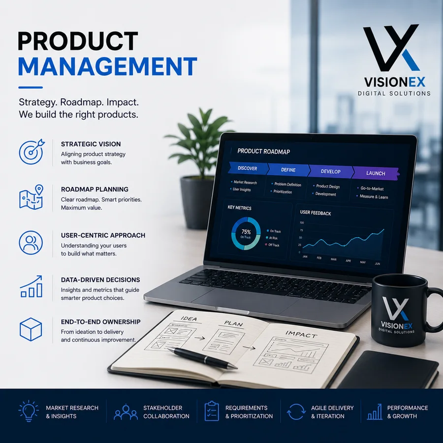 Product Management & Product Ownership Visionex - premium outsourced IT service